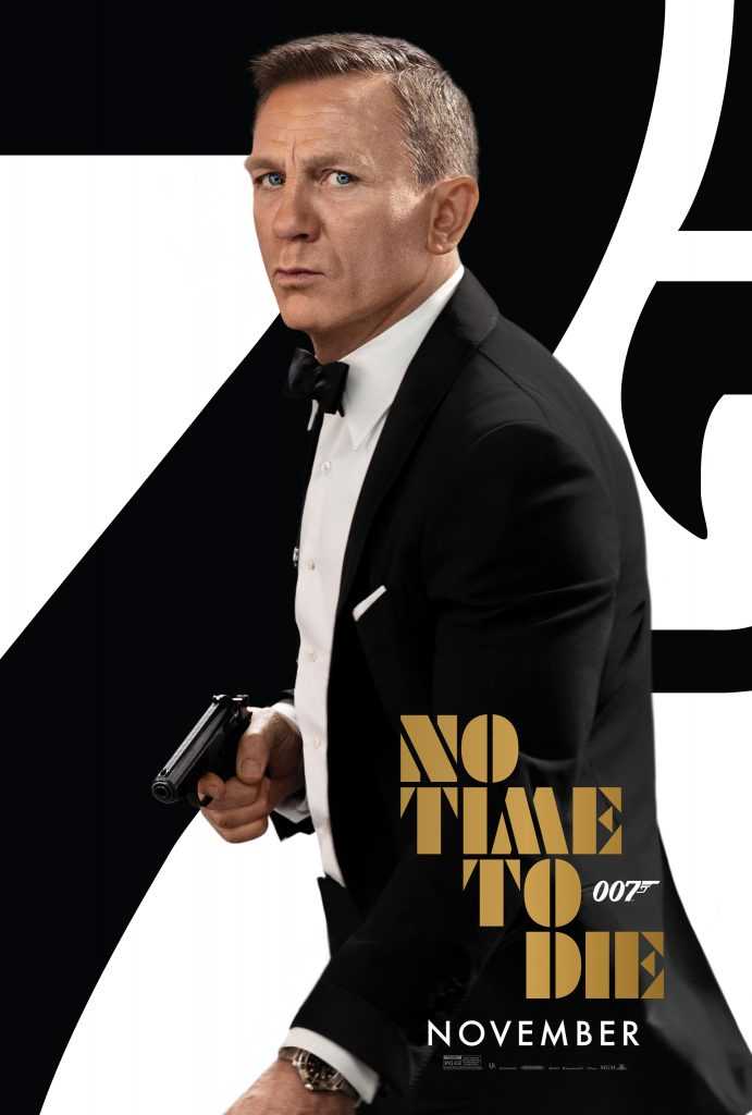 Daniel Craig as James Bond in the new No Time to Die Poster
