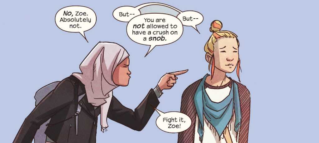 Zoe Zimmer in the Ms Marvel comics